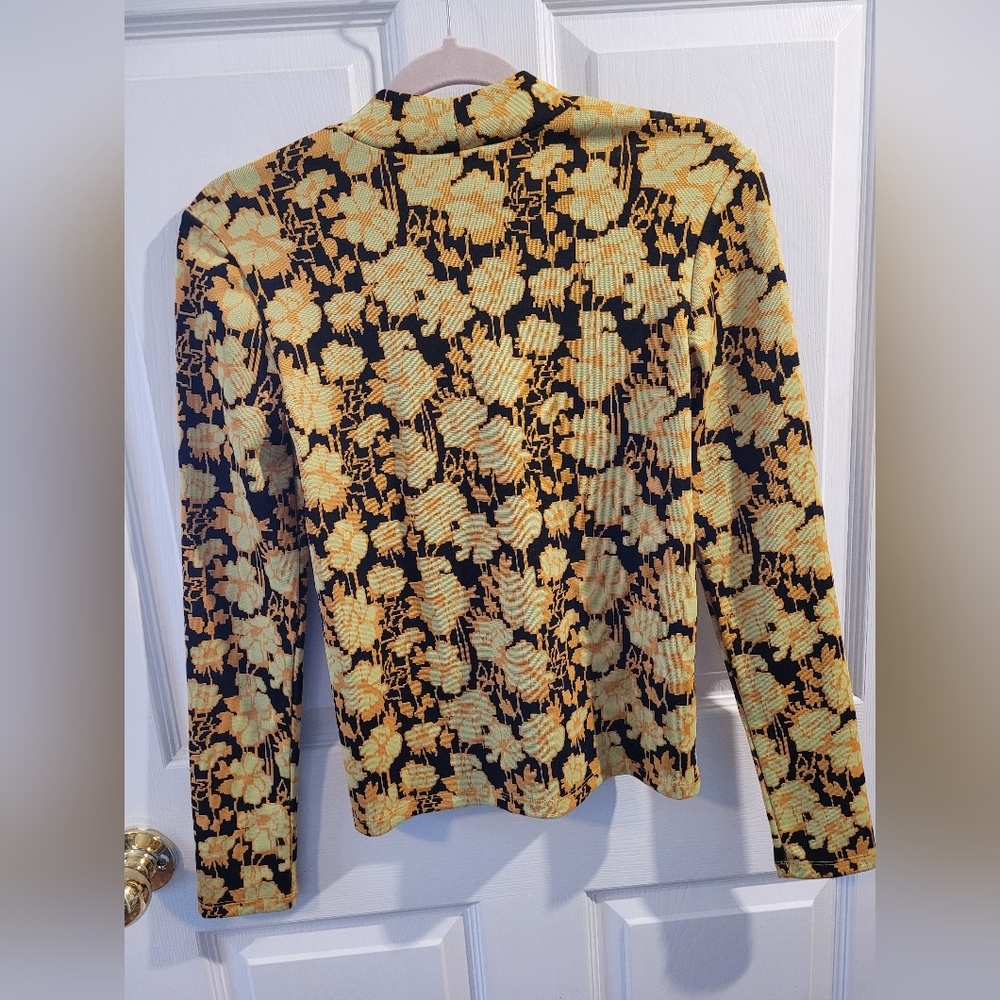 Zara Jacquard Floral Top